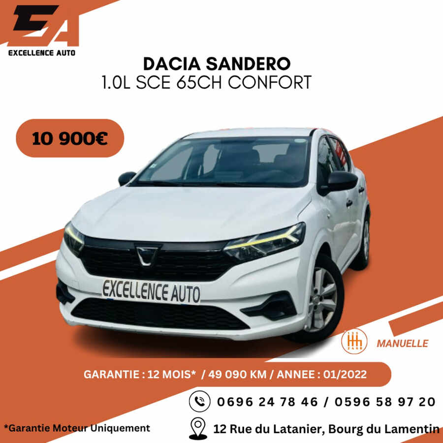 DACIA SANDERO 1.0L SCE 65CH CONFORT (Photo 1)